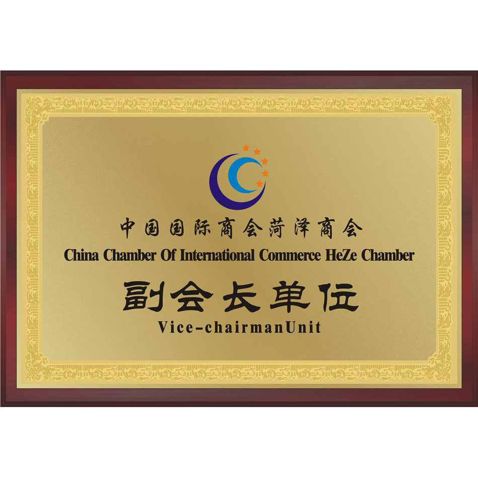 中国国际商会菏泽商会“副会长单位”